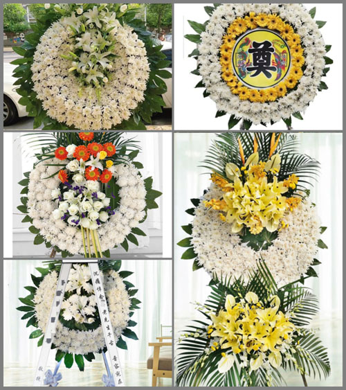 山东青岛黄岛区藏南镇西陡崖村花圈速递